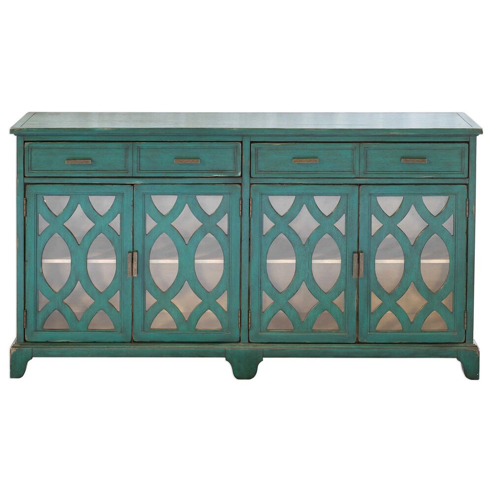 Uttermost Oksana Credenza in Lagoon Green, , large