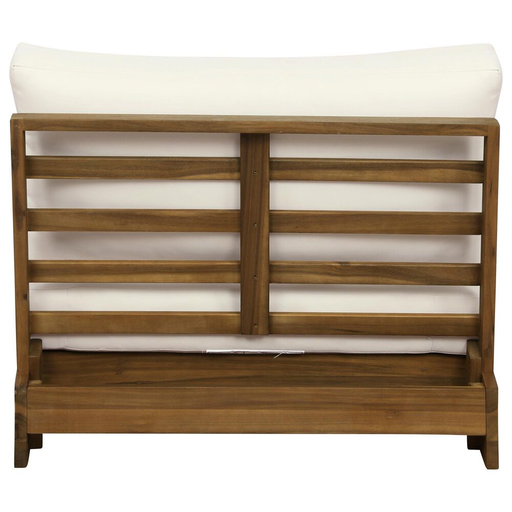 Linon Home Decor Silbury Patio Armless Chair in Jet Black, , large