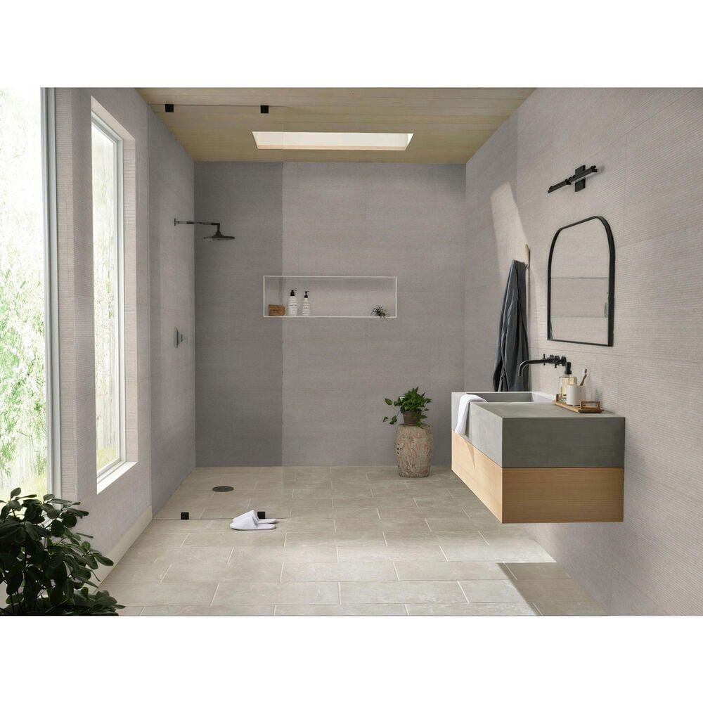 Shaw Tactis Woven Light 18" x 48" Ceramic Tile, , large