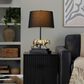 Grandview Gallery Panther Polyresin Table Lamp in Black and Gold, , large