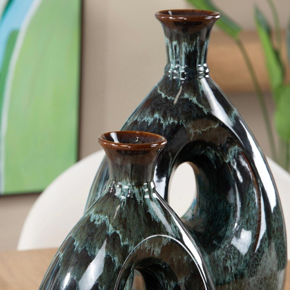 Slatehouse Gatesborough Large Vase in Green, , large
