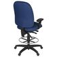 Regency Global Sourcing Comfort Series Multifunctional Swivel Computer Task Chair with Adjustable Arms and Drafting Kit in Navy Blue, , large