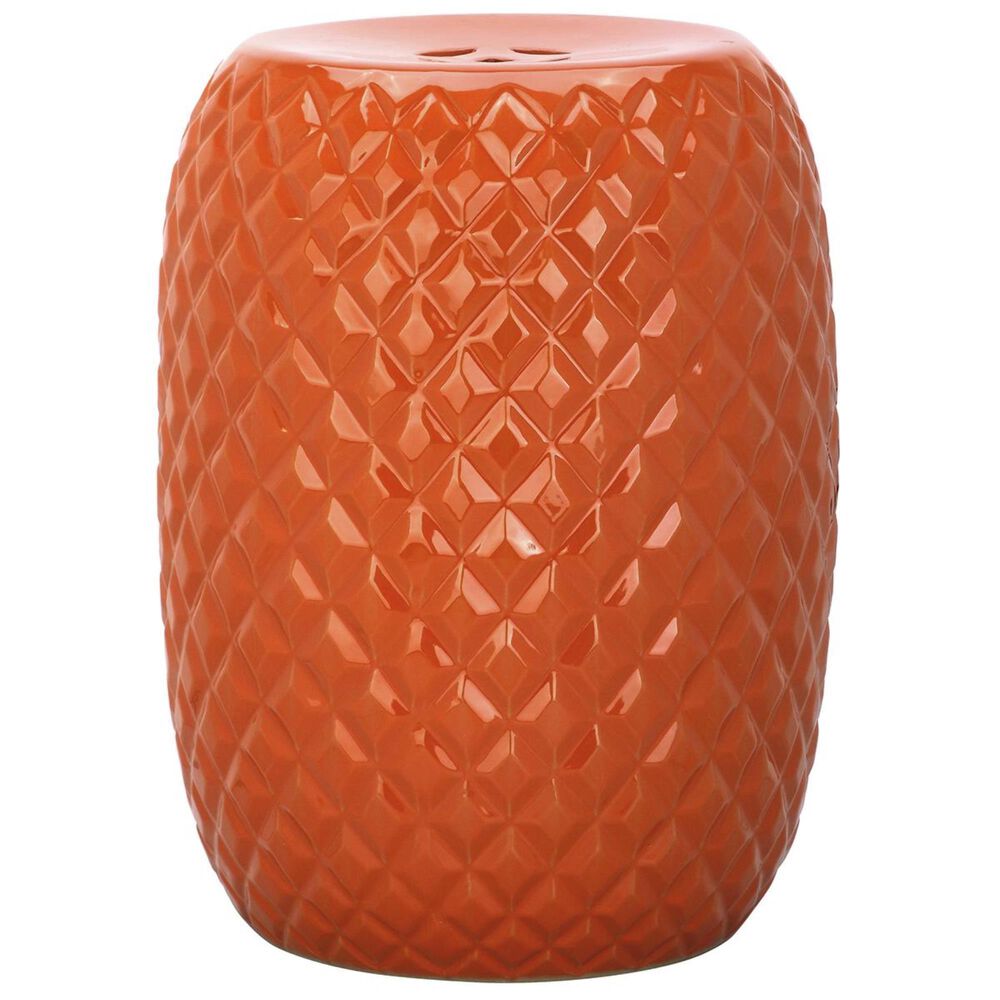 Safavieh Calla Garden Stool in Orange, , large