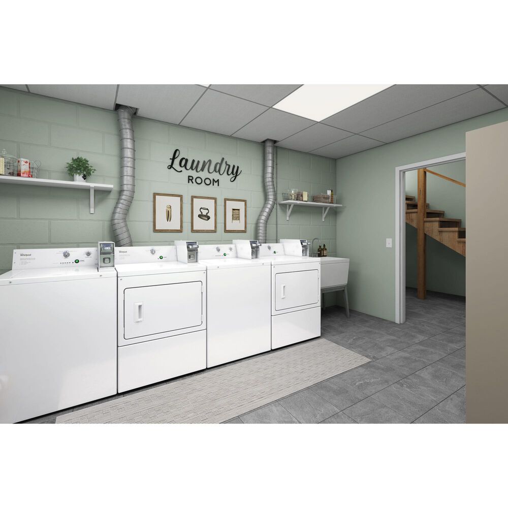 Whirlpool Commercial Electric Super-Capacity Dryer With Coin-Slide in White, , large