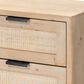 Splendor Living Oakton 3-Drawer Side Table in Natural and Black, , large