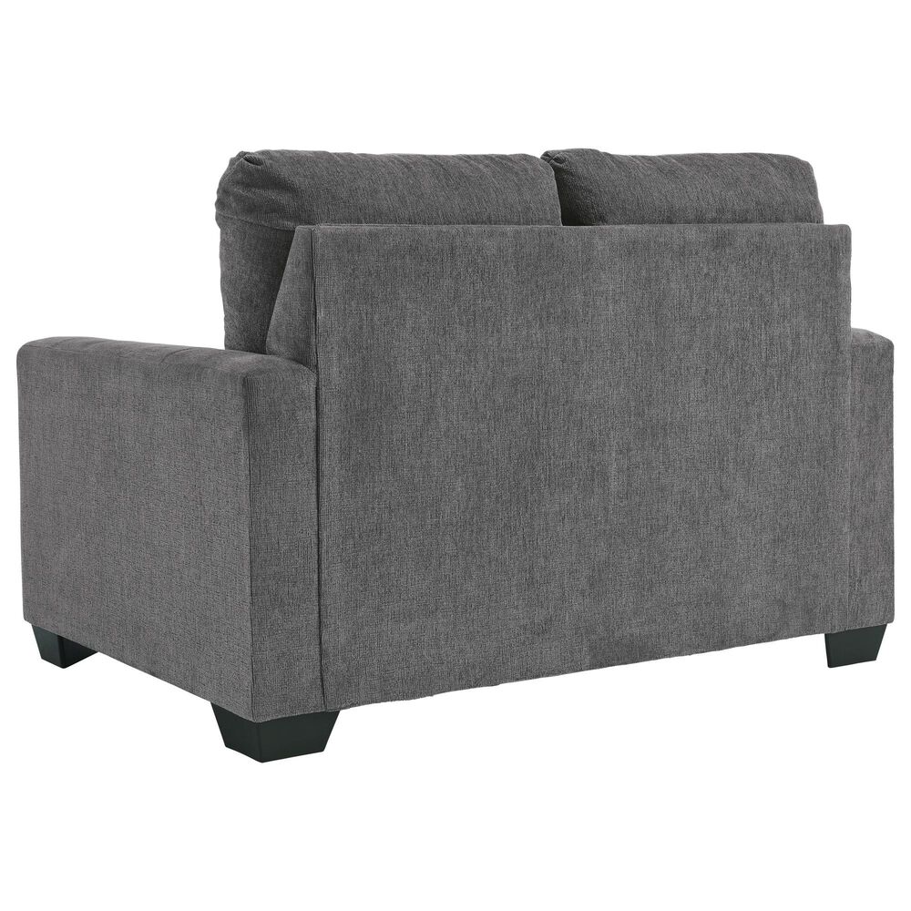 Ashley Rannis Stationary Twin Sofa Sleeper in Pewter, , large