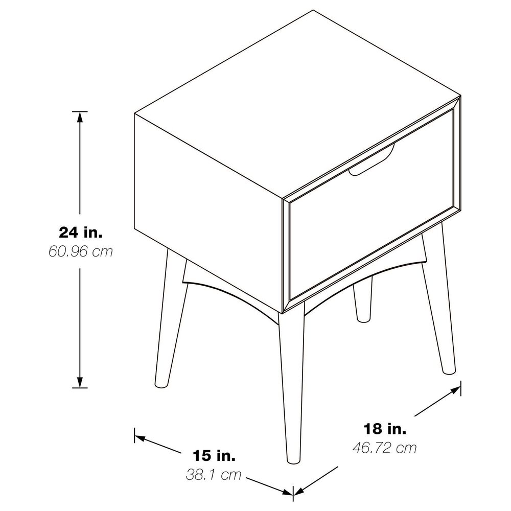 OSP Home Copenhagen Accent Table in Walnut, , large