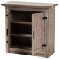 Baxton Studio Bruce 2-Door Shoe Storage Cabinet in Oak Brown, , large