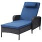 Sunwell Garden Outdoor Lounge Chair with Brown Rattan in Navy, , large
