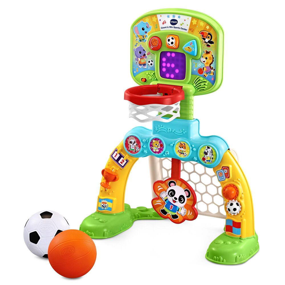 Vtech Count and Win Sports Center with Basketball and Soccer Ball, , large