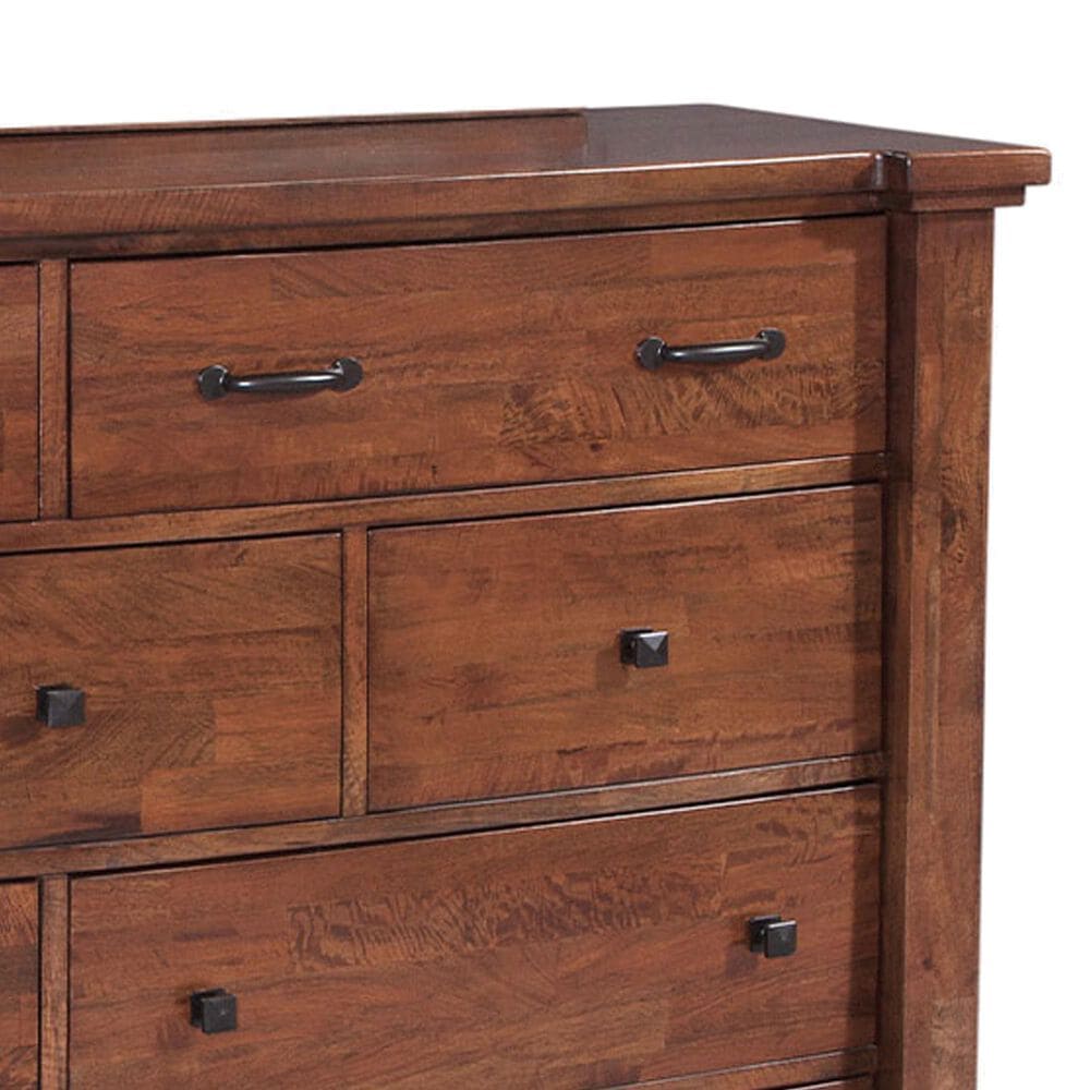 Napa Furniture Design Whistler Retreat 9-Drawer Dresser and Mirror in Dark Mango, , large