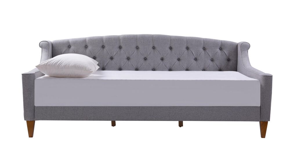 Jennifer Taylor Home Lucy Upholstered Button Tufted Sofa Bed in Light