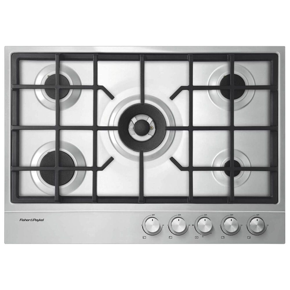 Fisher and Paykel 30&quot; Liquid Propane Gas Cooktop with 5-Burner in Stainless Steel, , large