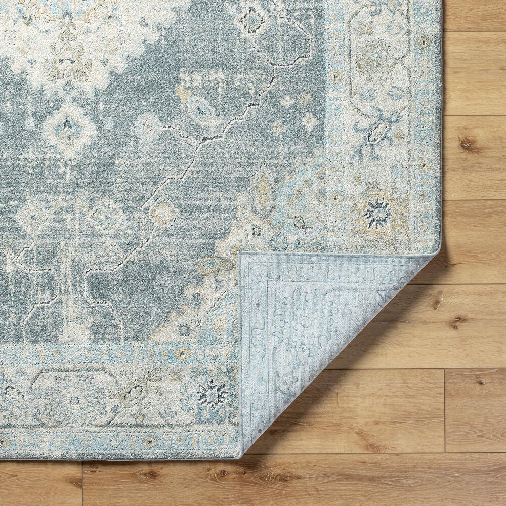 Surya Avellino 6&#39;7&quot; x 9&#39;2&quot; Light Beige, Gray, Pale Blue, Deep Teal, Tan, Light Olive and Denim Area Rug, , large