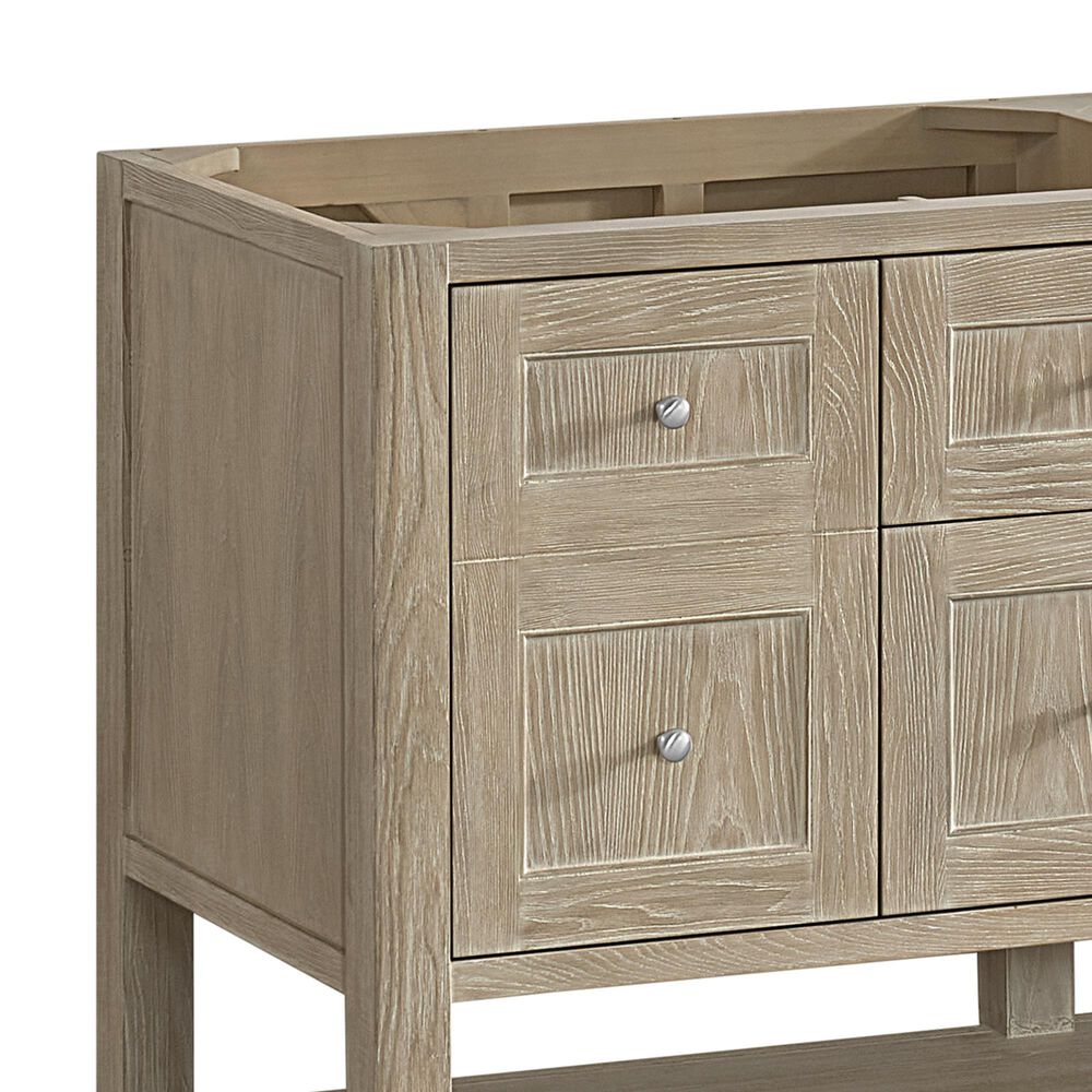 James Martin Vanities Breckenridge 60&quot; Double Bathroom Vanity Cabinet in Whitewashed Oak, , large