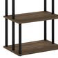HOMLUX Turn-N-Tube 3-Tier Toolless Kitchen Storage Shelf in Columbia Walnut and Black, , large