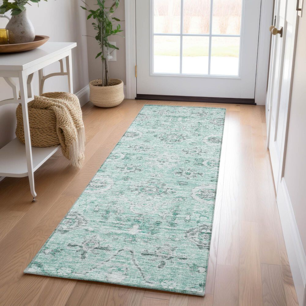 Dalyn Rug Company Solace SL10 2&#39;3&quot; x 7&#39;6&quot; Teal Runner, , large