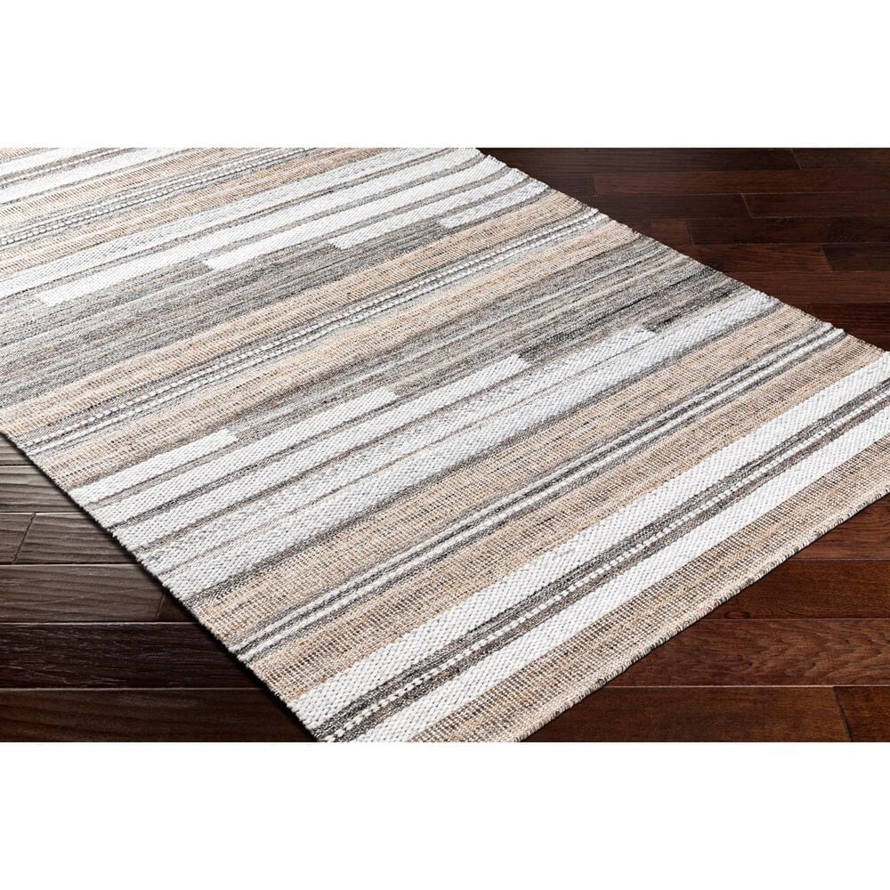 Surya Azalea 5&#39; x 7&#39;6&quot; Black, Taupe, White and Brown Area Rug, , large