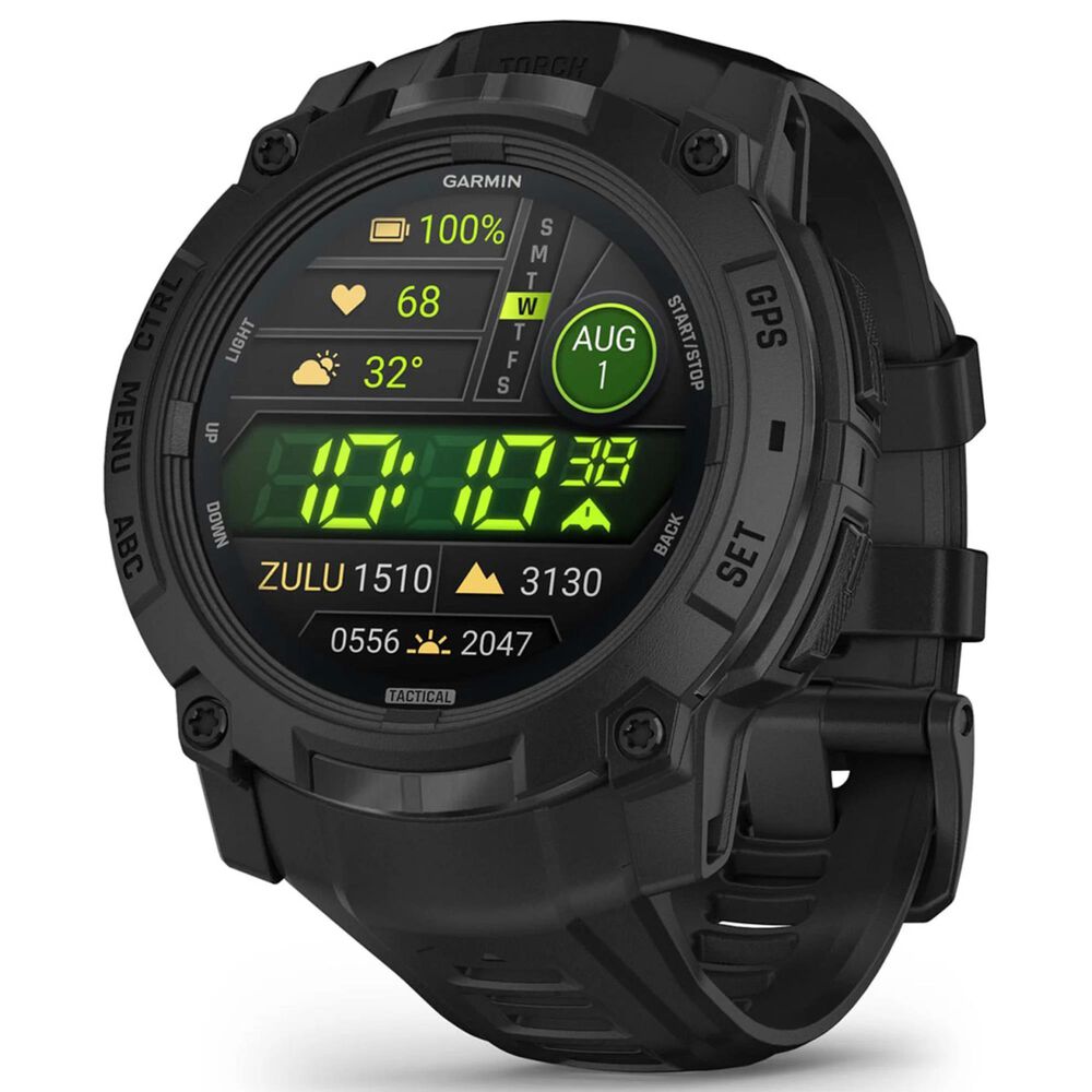 Garmin Instinct 3 AMOLED Tactical Edition Smartwatch 50mm in Black, , large