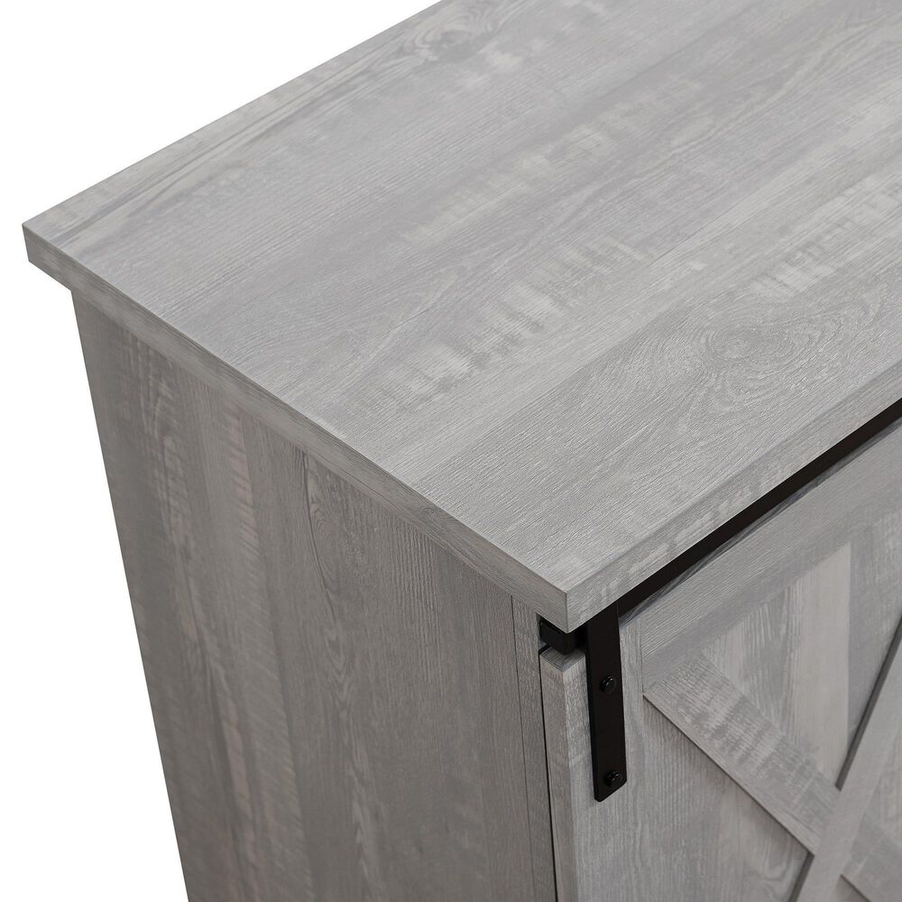 Walker Edison 58&quot; TV Stand in Stone Grey, , large