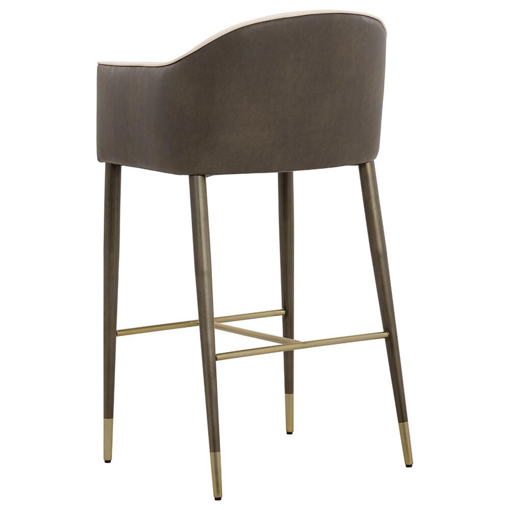 37B Kylin Barstool in Dark Brass and Brushed Champagne, , large