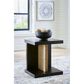 Ashley Kocomore Chairside End Table in Dark Warm Brown and Light Natural Oak, , large