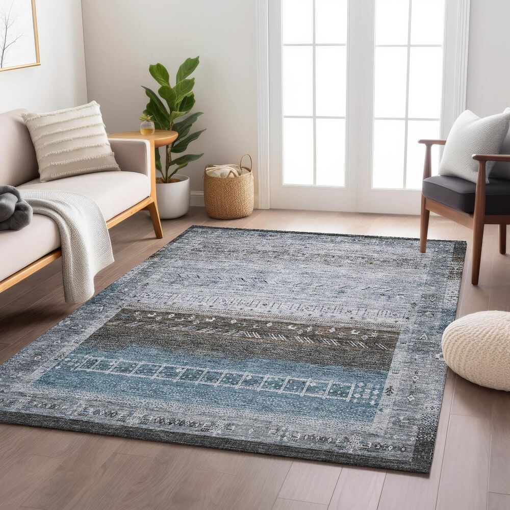 Dalyn Rug Company Karaj KJ7 9&#39; x 12&#39; Blue Indoor/Outdoor Area Rug, , large