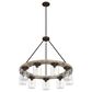 Hunter Devon Park 9-Light Chandelier in Onyx Bengal and Barnwood, , large