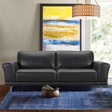 Blue River Everly Sofa in Black and Stainless Steel, , large