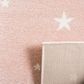 Safavieh Carousel CRK191 4" Square Pink and Ivory Kids  Area Rug, , large