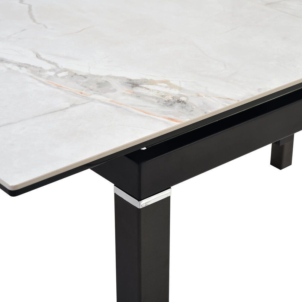 Blue River Giana Extendable Dining Table in Black and Carmen Grey - Table Only, , large