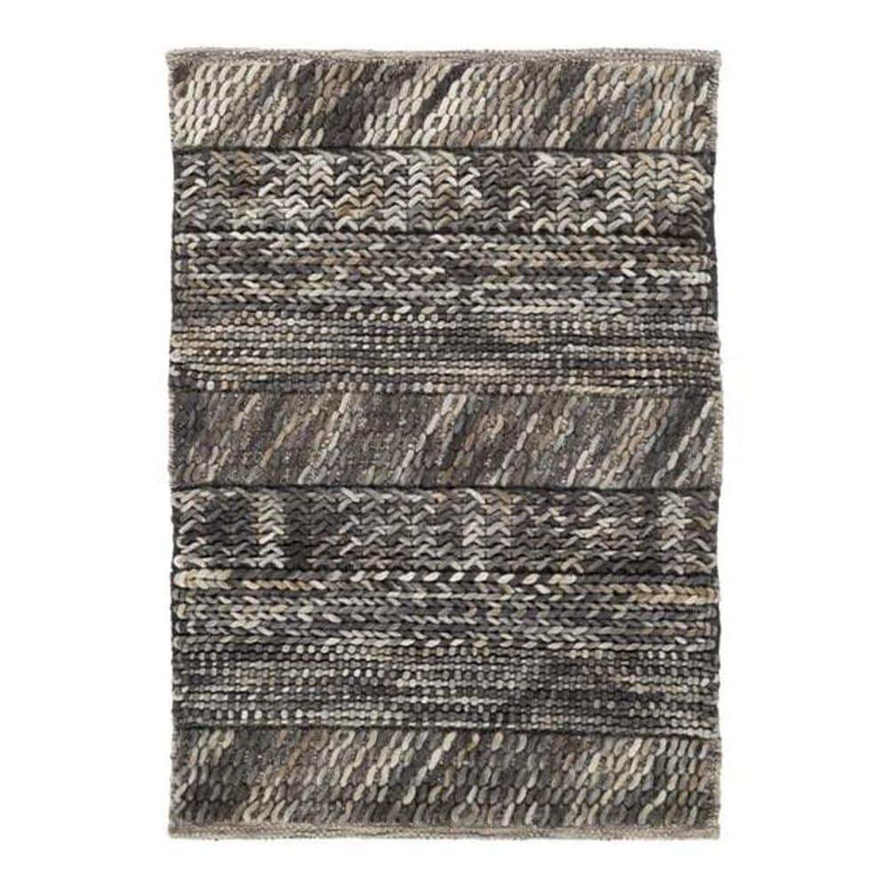 Surya Norway NOR-3701 2" x 3" Black/Gray/Camel Scatter Rug, , large