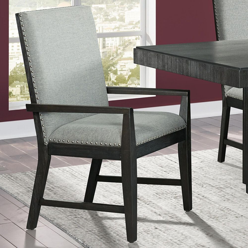 Mayberry Hill Donovan Arm Chair with Beige Cushion in Chic Cabernet, , large