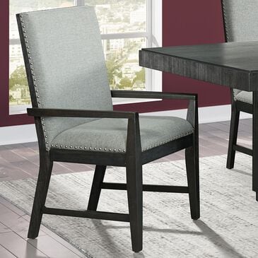 Mayberry Hill Donovan Arm Chair with Beige Cushion in Chic Cabernet, , large