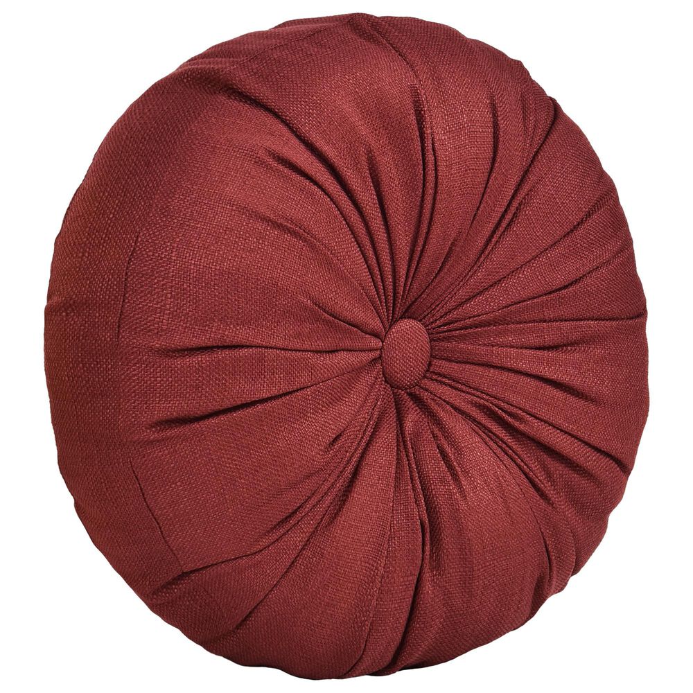 J. Queen New York Bari 15" Round Throw Pillow in Red, , large