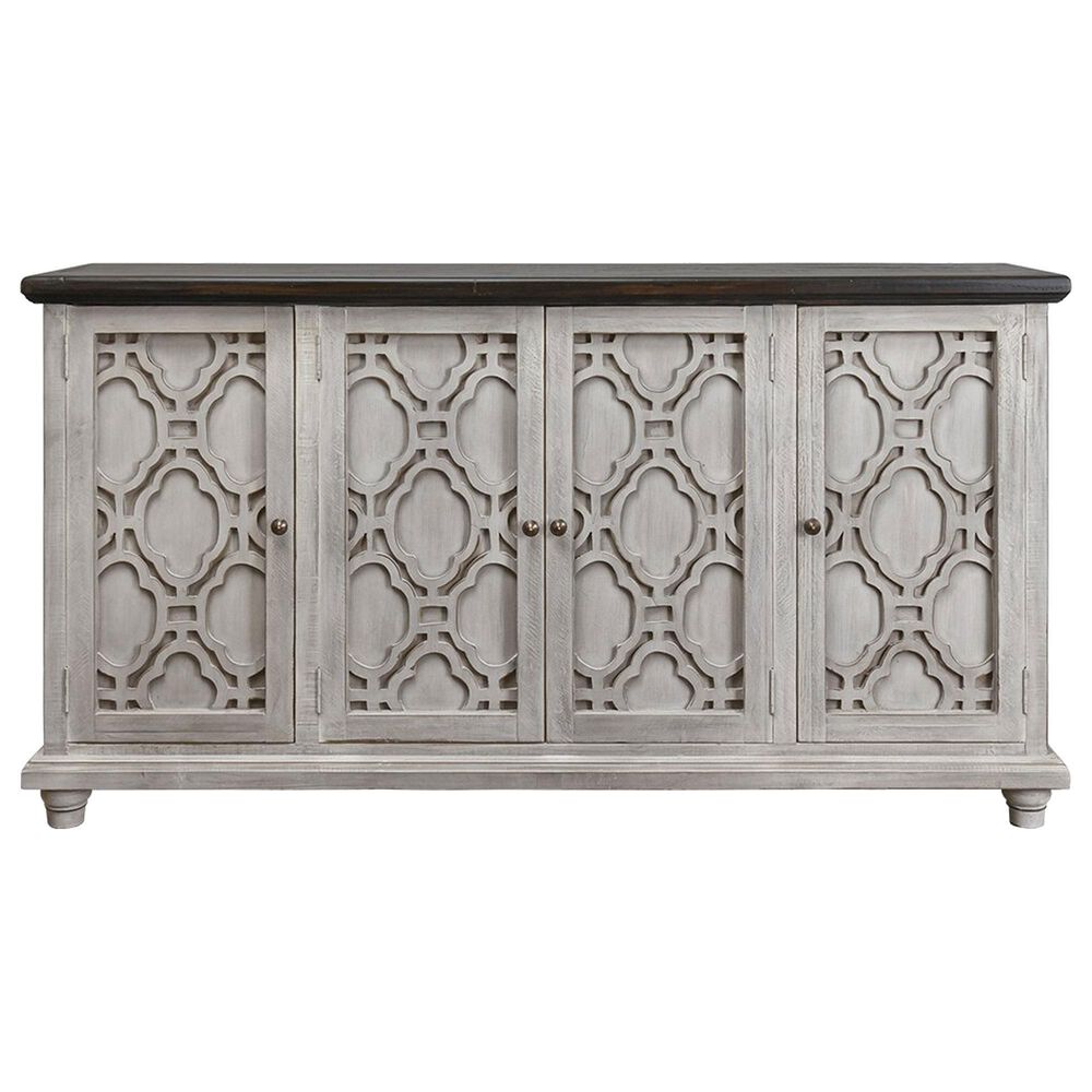 Rustic Imports Calais 4-Door Cabinet in Castello Gray and Brown, , large