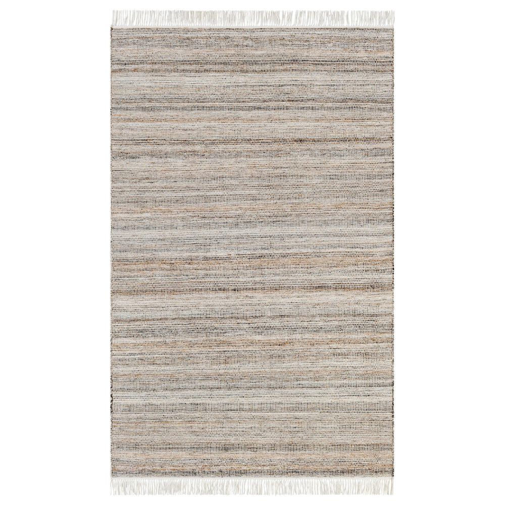 Surya Lily 10" x 14" Light Beige, Caramel, Charcoal and Off-White Indoor/Outdoor Area Rug, , large