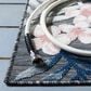 Safavieh Cabana CBN451H 4" x 6" Black and Rust Indoor/Outdoor Area Performance Rug, , large
