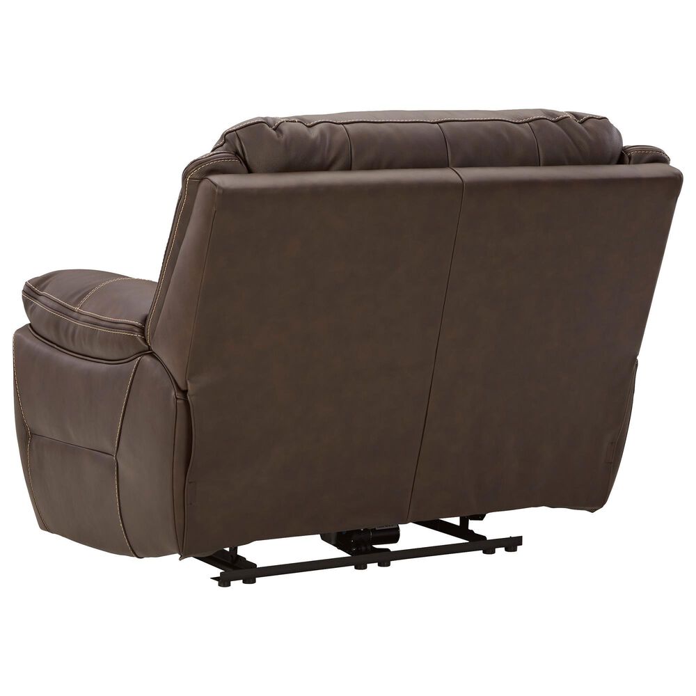 Ashley Dunleith Zero Wall Power Recliner with Power Headrest in Chocolate, , large