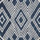 Safavieh Micro-Loop MLP156N 7" Round Navy and Ivory Area Rug, , large