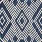 Safavieh Micro-Loop MLP156N 7" Round Navy and Ivory Area Rug, , large