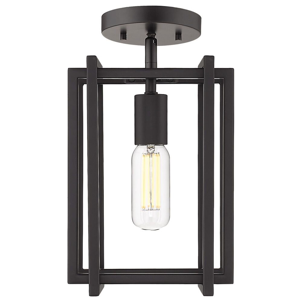 Golden Lighting Tribeca Semi-Flush in Matte Black, , large