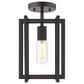 Golden Lighting Tribeca Semi-Flush in Matte Black, , large