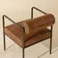 Club Collection By Sunpan Ajani Arm Chair with Tan Cushion in Antique Brass, , large