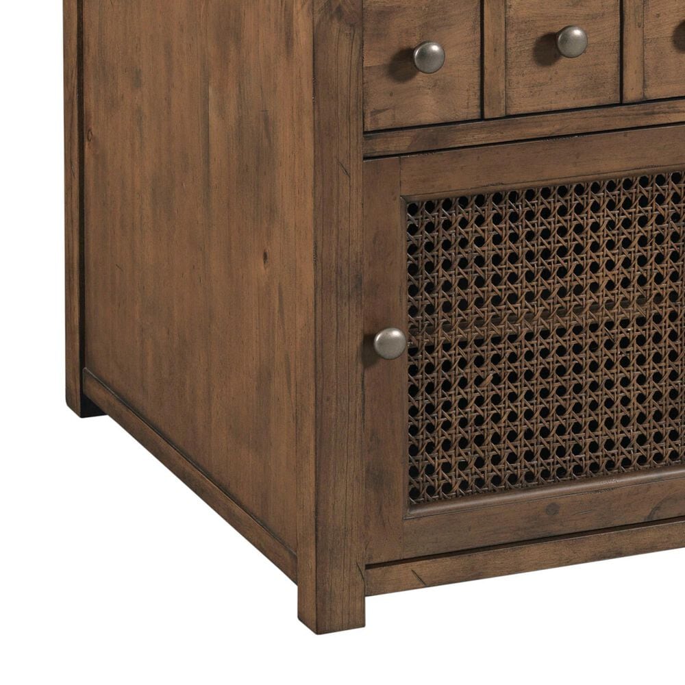 American Drew Foster Rectangular Chairside Chest in Brown, , large