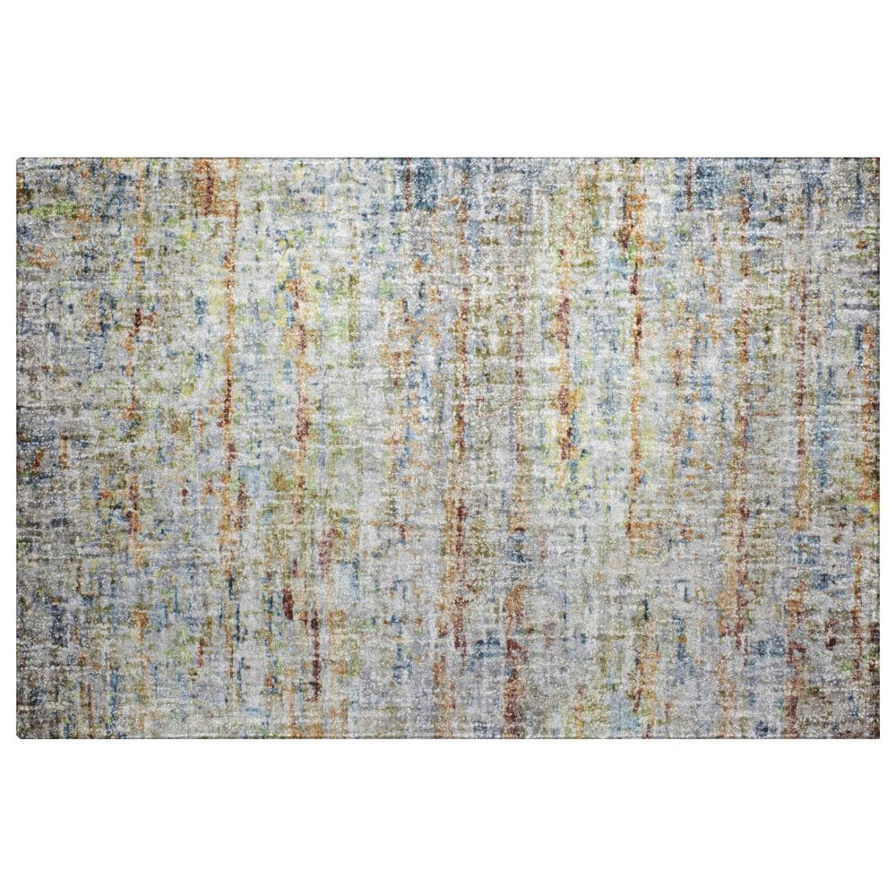 Dalyn Rug Company Boca Putty, Beige, Denim, Paprika and Copper 1"8" x 2"6" Area Rug, , large