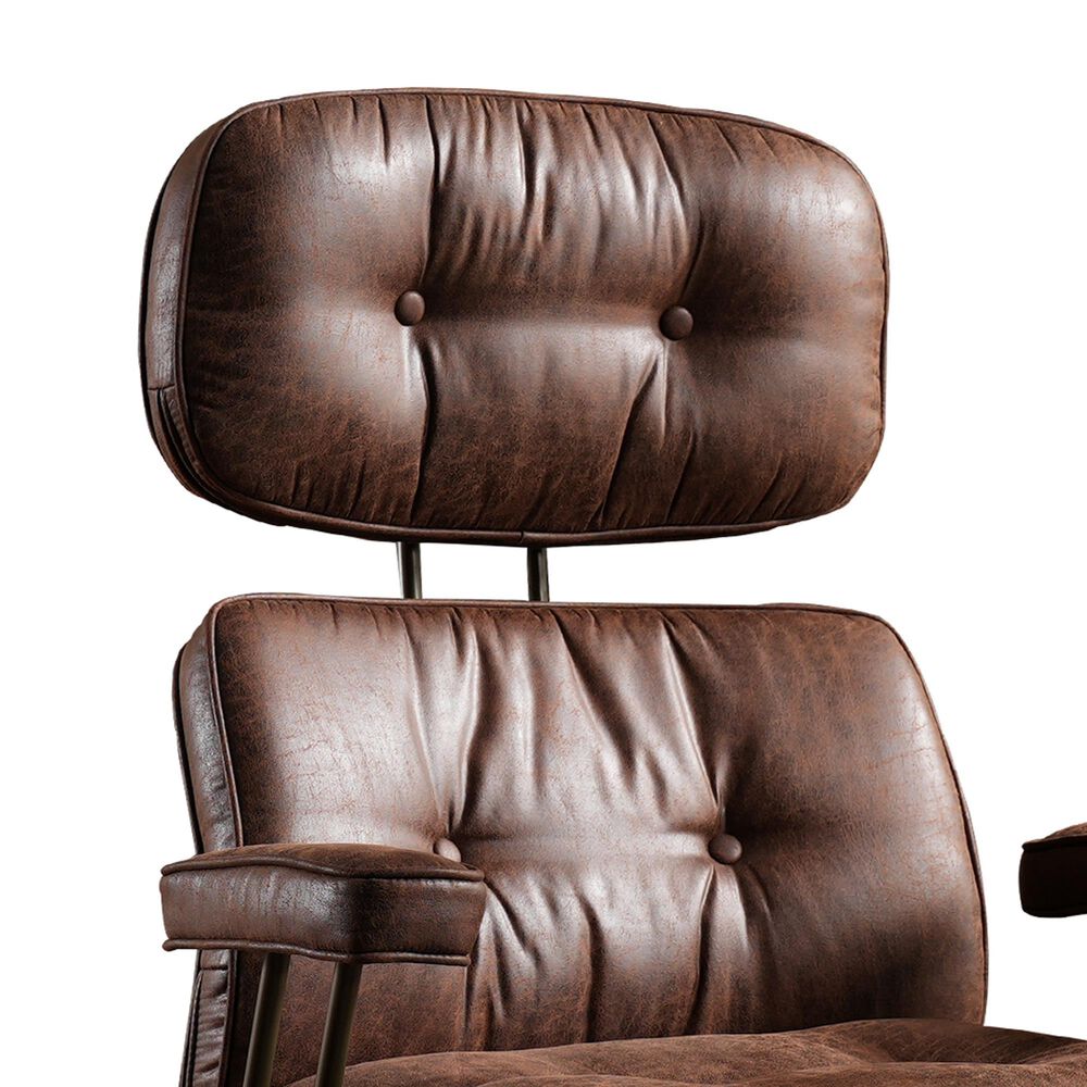 HOMLUX High Back Executive Office Chair with Suede Leather in Dark Brown, , large