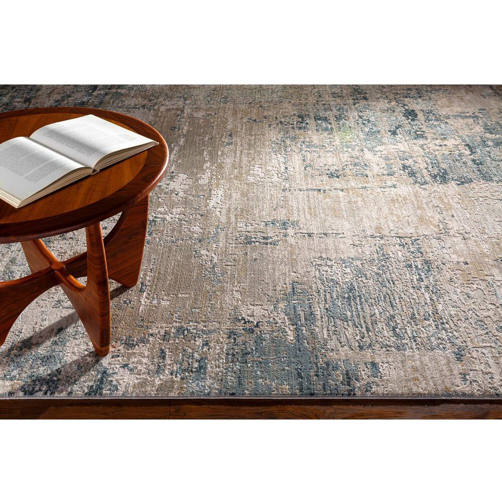 Surya Brunswick 2&#39; x 3&#39; Dusty Sage, Light Gray, Olive, Pale Blue, Taupe, Teal and Navy Area Rug, , large
