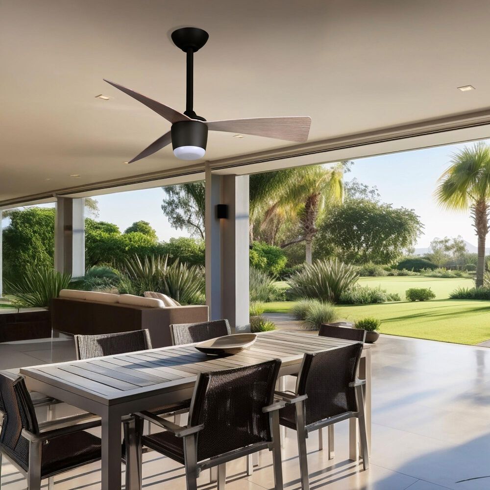 Minka-Aire Elavan 36" Indoor/Outdoor Ceiling Fan with LED Light in Dark Bronze, , large