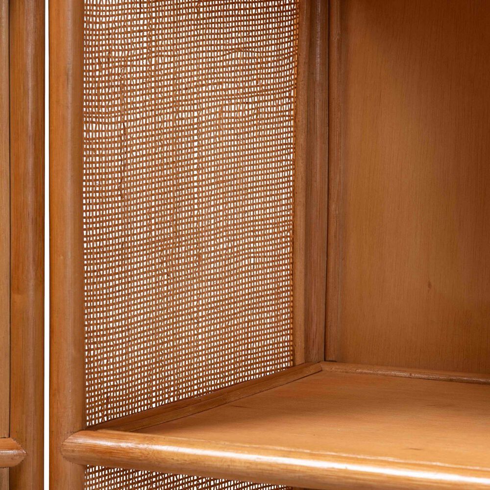Baxton Studio Paloma 1-Door Accent Cabinet with Shelves in Light Honey, , large